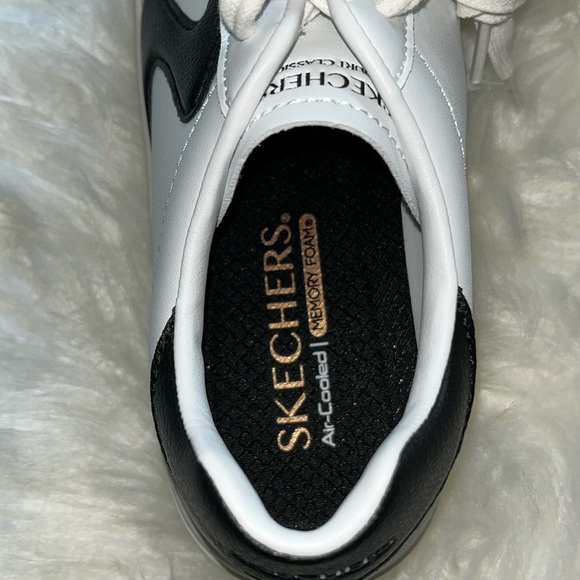 🆕 Skechers Court Classics Eden LX Beaming Glory White/Black  Women’s Shoes Sz 8 - Picture 12 of 15